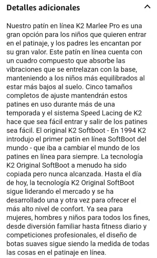 K2 Marlee Pro Patines Infantiles Talla Ajustable.