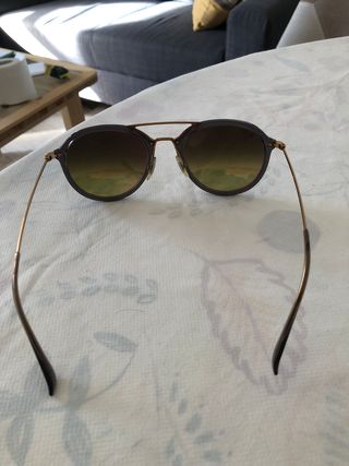Gafas Ray-Ban Aviador Marrón y Dorado