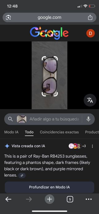 Gafas Ray-Ban Aviador Marrón y Dorado