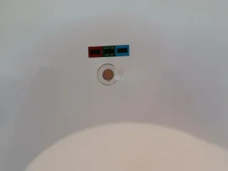 Bañera de bebé blanca