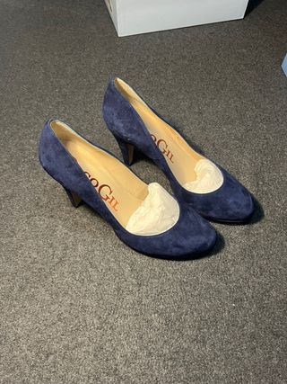Tacones Paco Gil Azul Talla 40