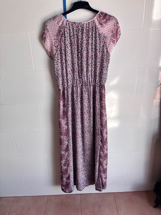 Vestido Largo Estampado Mango Talla M