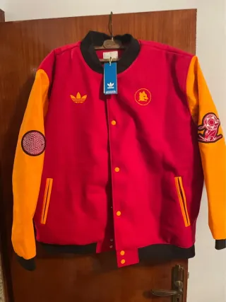 Chaqueta Adidas AS Roma Roja y Naranja