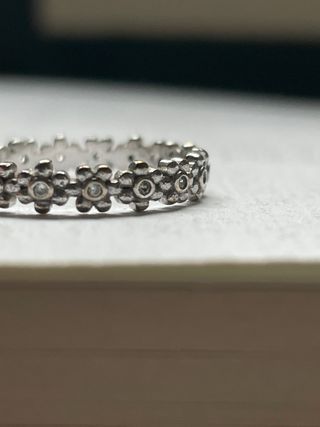 Anillo Plata S925 Flores