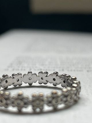 Anillo Plata S925 Flores