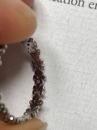 Anillo Plata S925 Flores