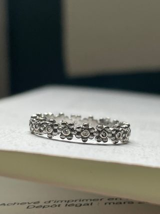 Anillo Plata S925 Flores