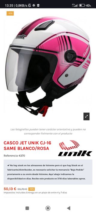 Casco Jet Unik CJ16