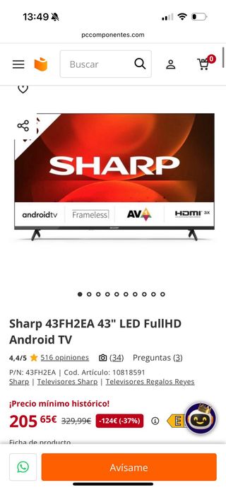 Sharp Android TV 43 Full HD Smart LED