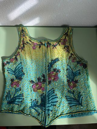 Blusa tirantes bordada