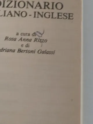 Piccolo dizionario italiano-inglese, parte prima