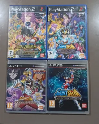 Lote 4 Juegos Saint Seiya PS2 PS3