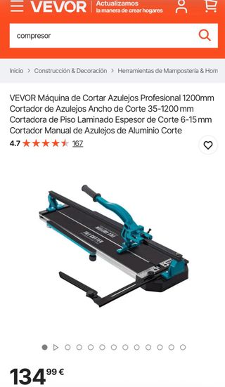 Cortadora de azulejos profesional 120