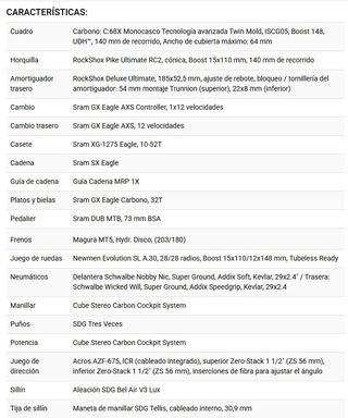 Bici doble Cube Stereo One44 casi nueva