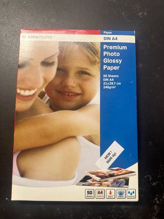 Papel Fotográfico A4 AGFA Premium Glossy 50 hojas