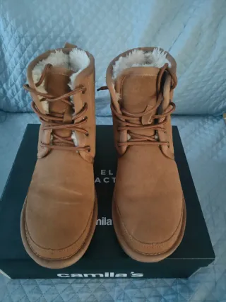 Botines marrones con pelo