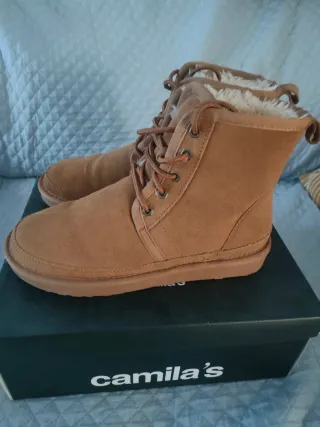 Botines marrones con pelo