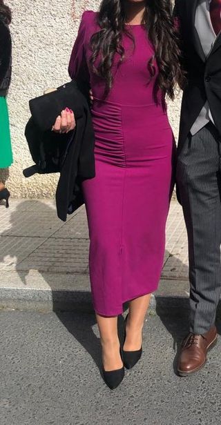 Vestido fiesta buganvilla invierno Talla M