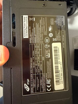 Fuente Alimentación PC 500W FSP (No Modular)