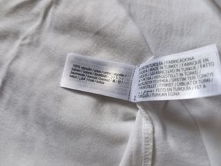 Camiseta Bershka Blanca Newport T. XS (Oversize)