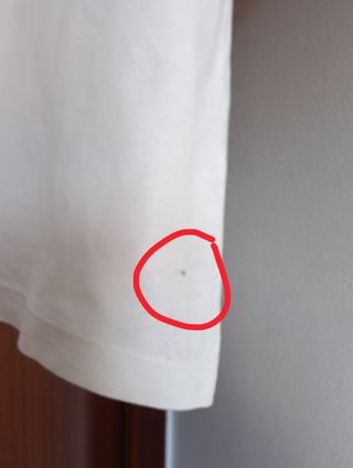 Camiseta Bershka Blanca Newport T. XS (Oversize)