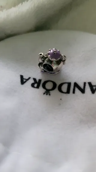Pandora Charms Tetera Bella y Bestia Morado