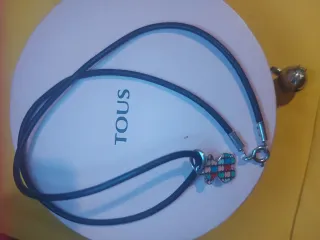 Collar Tous Piel y Plata Multicolor