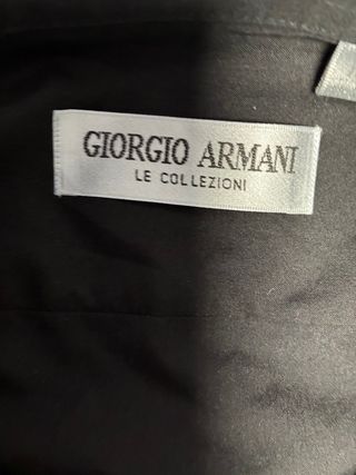Camisa Giorgio Armani Negra Talla XL