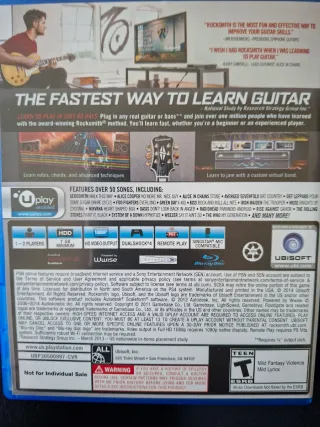 Rocksmith 2014 PS4 + Cable.♧♧♧♧ ÚLTIMOS DÍAS!!!♧♧♧
