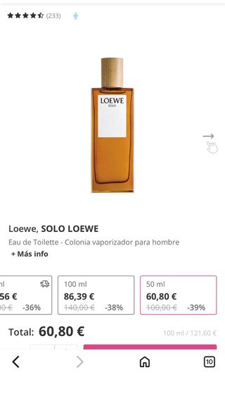 Perfume Loewe Solo Ella Eau de Parfum 50ml Sin Abr