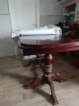 Mesa extensible de madera maciza