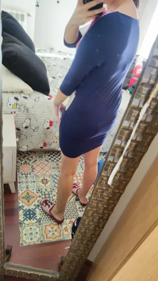 Vestido estampado mini