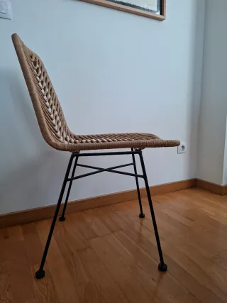 Pack 4 sillas ratán Sklum