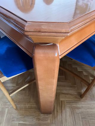 Mesa comedor madera con 6 sillas