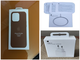 Funda Piel iPhone 16 Pro Max + Magsafe + Cargador