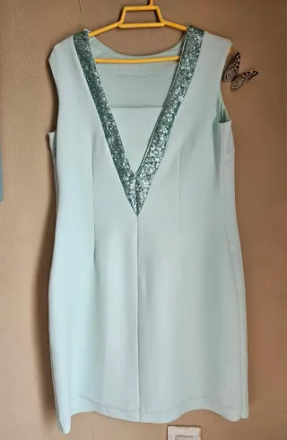 Vestido Dándara  Verde Agua