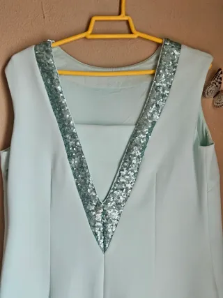 Vestido Dándara  Verde Agua