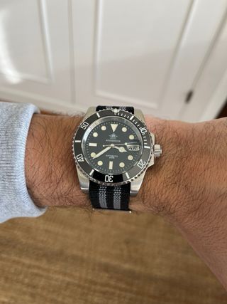 Addiesdive Submariner Date Automático Zafiro