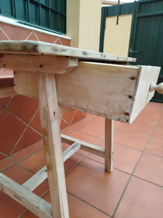 Mesa Tocinera Antigua Madera