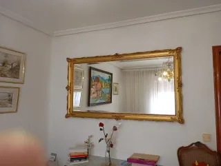 Espejo Grande Marco Dorado