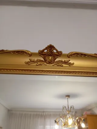 Espejo Grande Marco Dorado