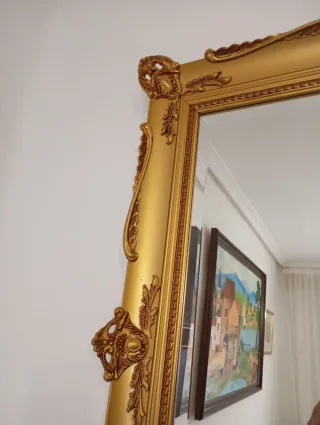 Espejo Grande Marco Dorado