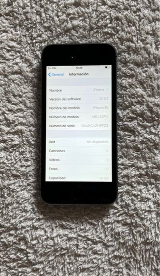 iPhone 5s 16GB 86% salud batería