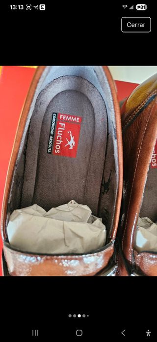 Zapatos Fluchos Mujer Marrones Talla 37 Nuevos