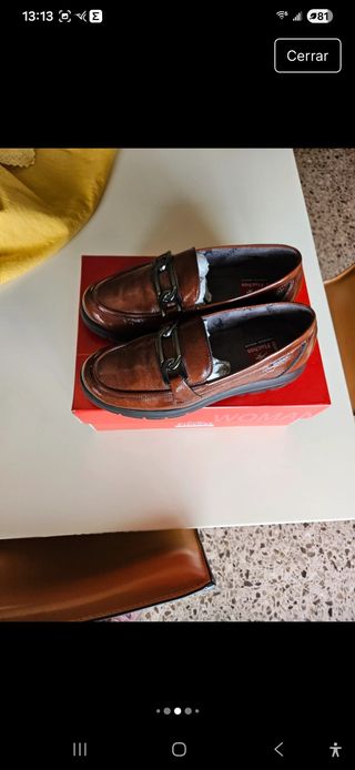 Zapatos Fluchos Mujer Marrones Talla 37 Nuevos
