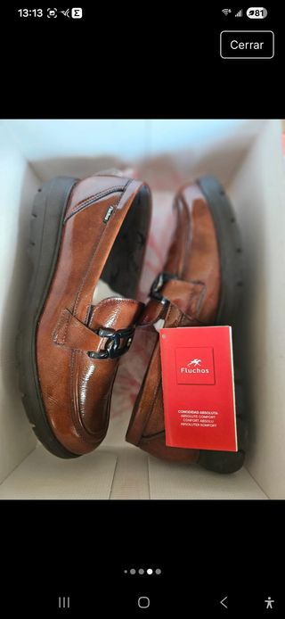 Zapatos Fluchos Mujer Marrones Talla 37 Nuevos