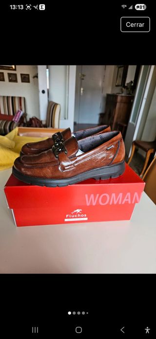Zapatos Fluchos Mujer Marrones Talla 37 Nuevos