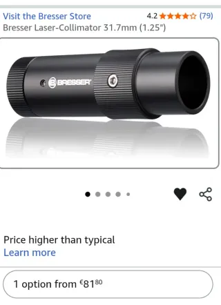 Colimador Láser Bresser 31.7mm (1.25)