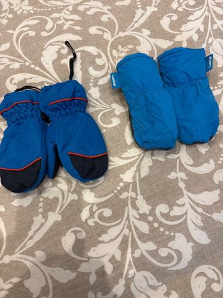 Manoplas esquí niño azul