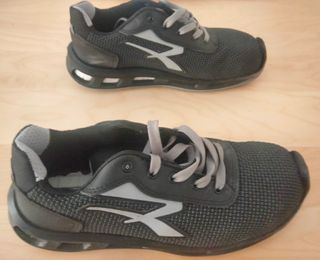 Zapatos de seguridad negros y grises. U.Power.